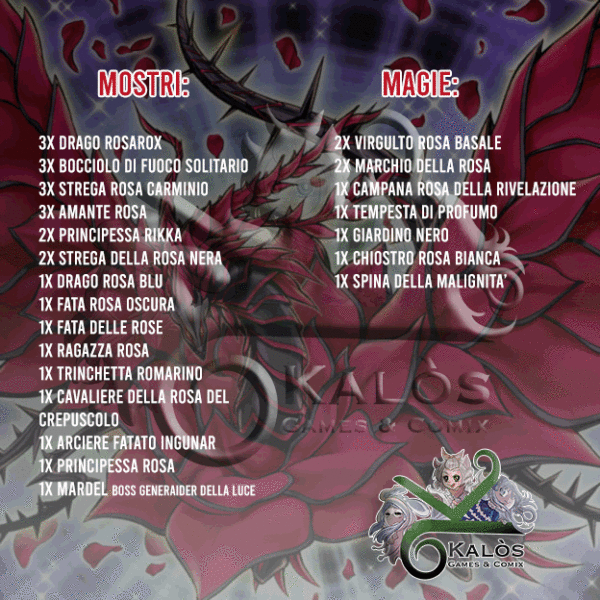 Deck DRAGO ROSA NERA - immagine 3