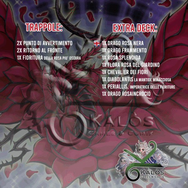 Deck DRAGO ROSA NERA - immagine 4