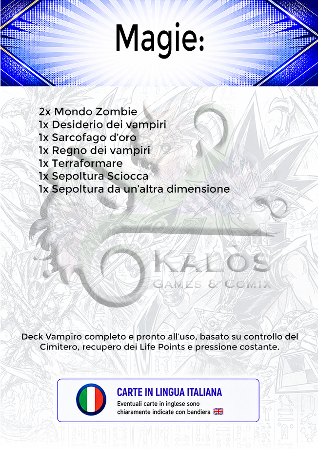 VAMPIRO DECK YU-GI-OH! - Vampire - immagine 3