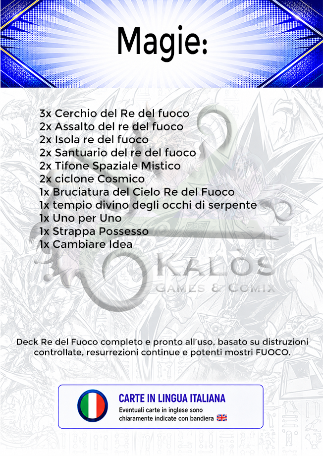 Re Del Fuoco Deck YU-GI-OH! - Fire King - immagine 3